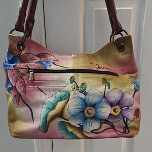 Anuschka Women's Floral Tote/Shoulder Bag.